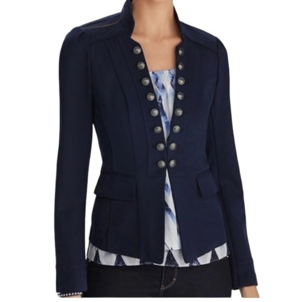 White House black market dark blue military’s blazer jacket